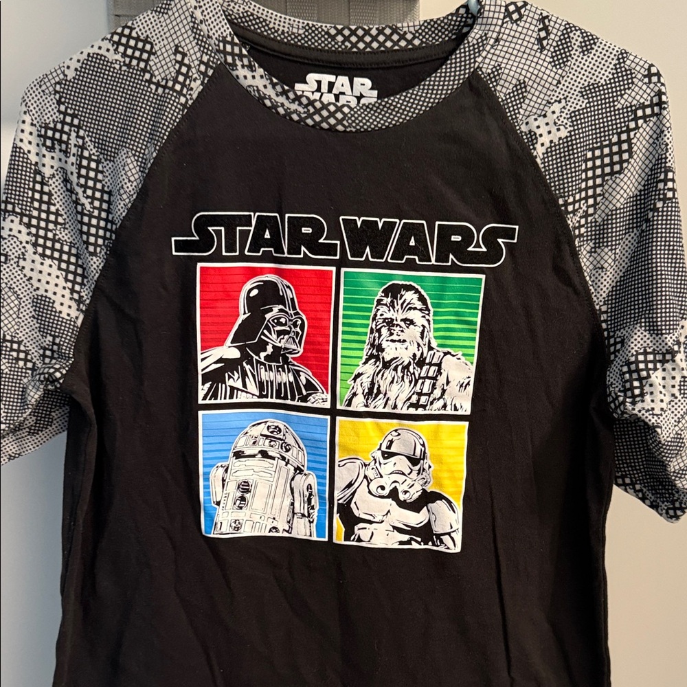 Star Wars Kids Graphic Tee - Black with Multicolor Panels